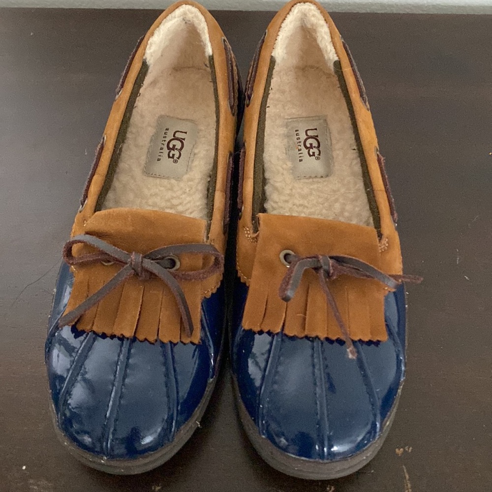 COPY - UGG Navy Brown Haylie Waterproof Leather - Picture 5 of 5